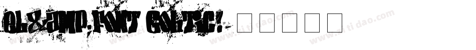 el&font gohtic!字体转换
